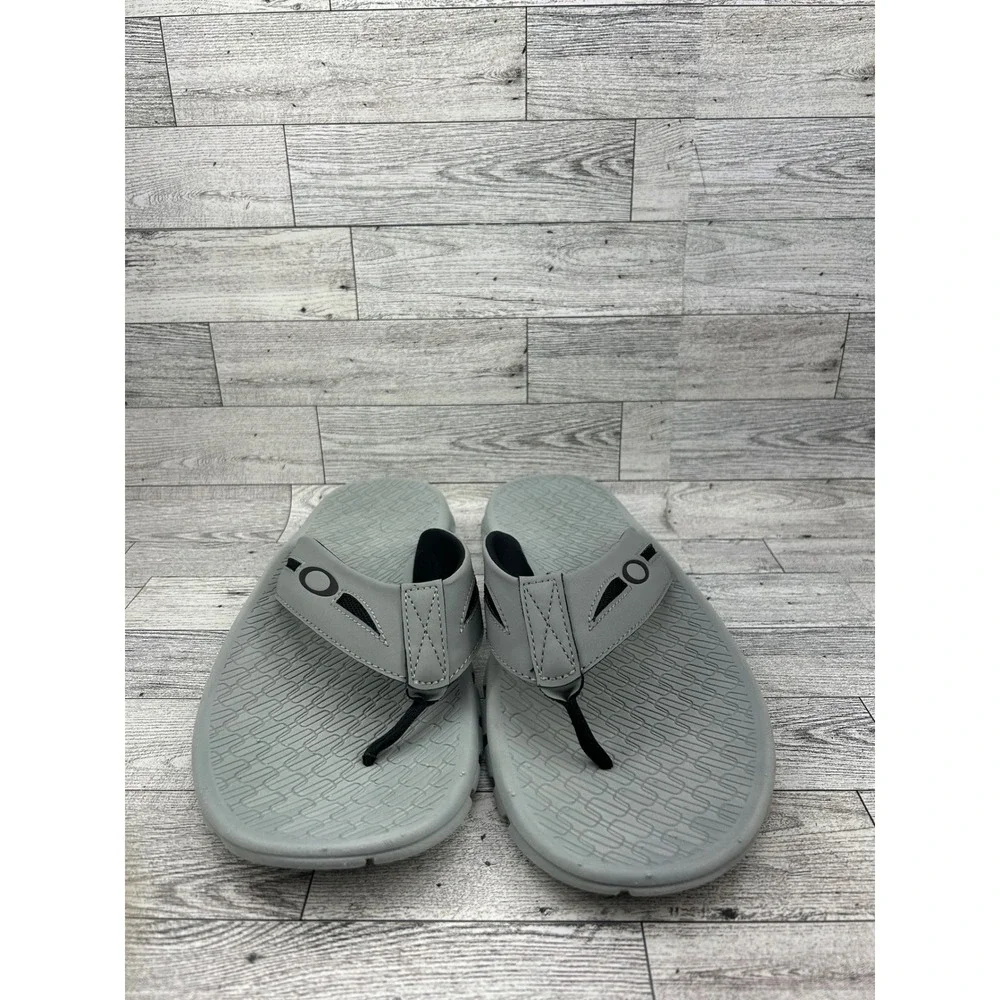 Oakley Supercoil 2.0 Men Grey Flip Flop Sandals 13477-22Y Size 12